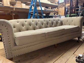 Chesterfield Tufted Sofa with Nailhead Trim