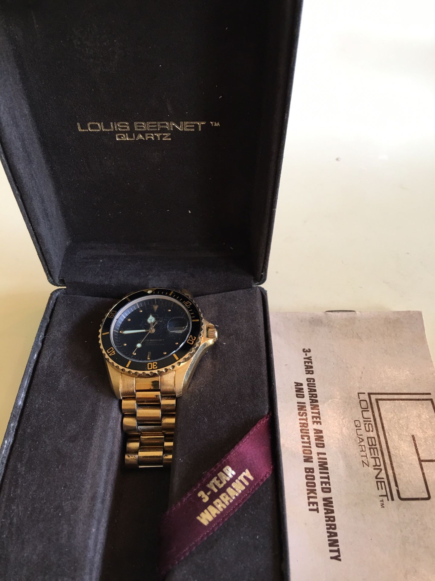 Louis bernet deals quartz watch