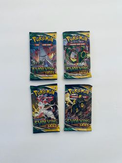 Pokemon Tcg Evolving Skies 4 Pack Booster Lot