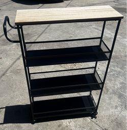 Utility Slim Storage Cart with Wheels