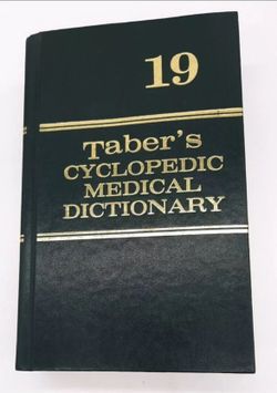 Taber's Cyclopedic Medical Dictionary 19th Edition 2001 Hardcover