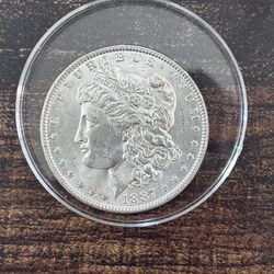 1887 Morgan Silver Dollar Coin