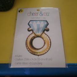 Wedding Ring Mylar Balloon