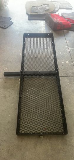 Hitch-Mount Folding Cargo Carrier – Steel Mesh