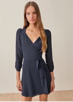 Reformation Navy Dress