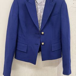 Emilio Pucci Jacket Purple & Blue with Gold Hardware made in Italy,size S, $300