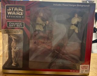 Star Wars Episode 1 Figurine Gift Set Maul Obi Wan Qui-Gon Darth Maul Applause