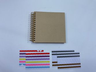 Spiral Notebook with Photo Corner Sticker Sheets (lot)