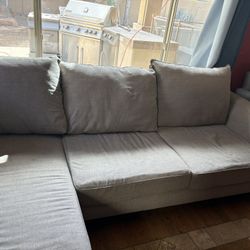 Grey Living Spaces Sectional Couch