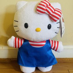 Hello Kitty Side Stepper Plushie Musical Dancing Greeter 4th of July