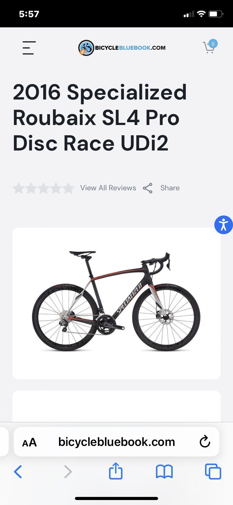 2016 Specialized RoubaixSL4 Di 2 Roval CL 40 Wheel Set