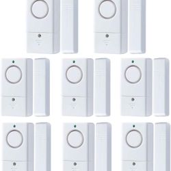 Window Door Alarm for Kids Personal Home Security Alarms with Chime for House, RV, Office, Business Safe (8Pack)