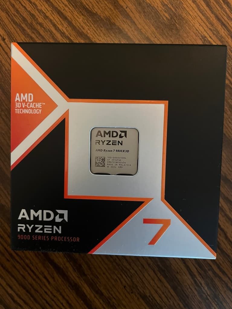 AMD Ryzen 7 9800X3D Processor.