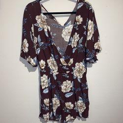 Forever21 Floral Romper Size 0X