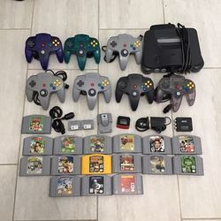 N64 Nintendo 64 Console Games Controllers 