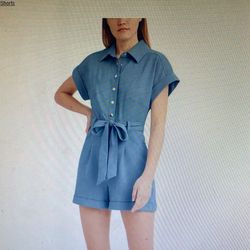 BCBG Belted Romper Size XS