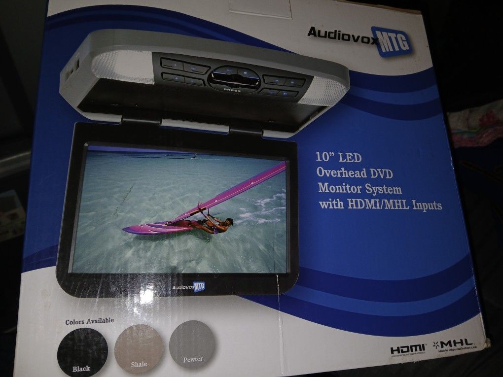 10inch Car Flipdown Monitor With Built-in DVD Player Brand New In The Box $180firm Price Pickup Only Serious Buyers Please