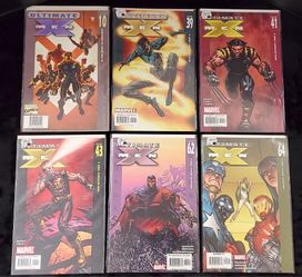Ultimate X-Men Comic Books #10, #39, #41, #43, #62, #64