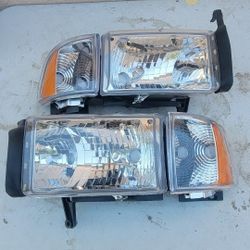 94-01 Dodge Ram Headlights Luces Micas Calaveras Faros Faroles Focos Headlamps 