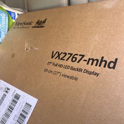 2x 27” unused new Viewsonic monitors
