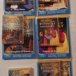 6 Interactive DVDs with Activities Book (Bible, New Testament)