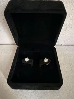 GRA Certified Moissanite .5 Carat Stud Earrings