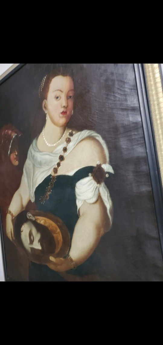 VERY RARE OIL PAINTING ON CANVAS LARGE IN SIZE