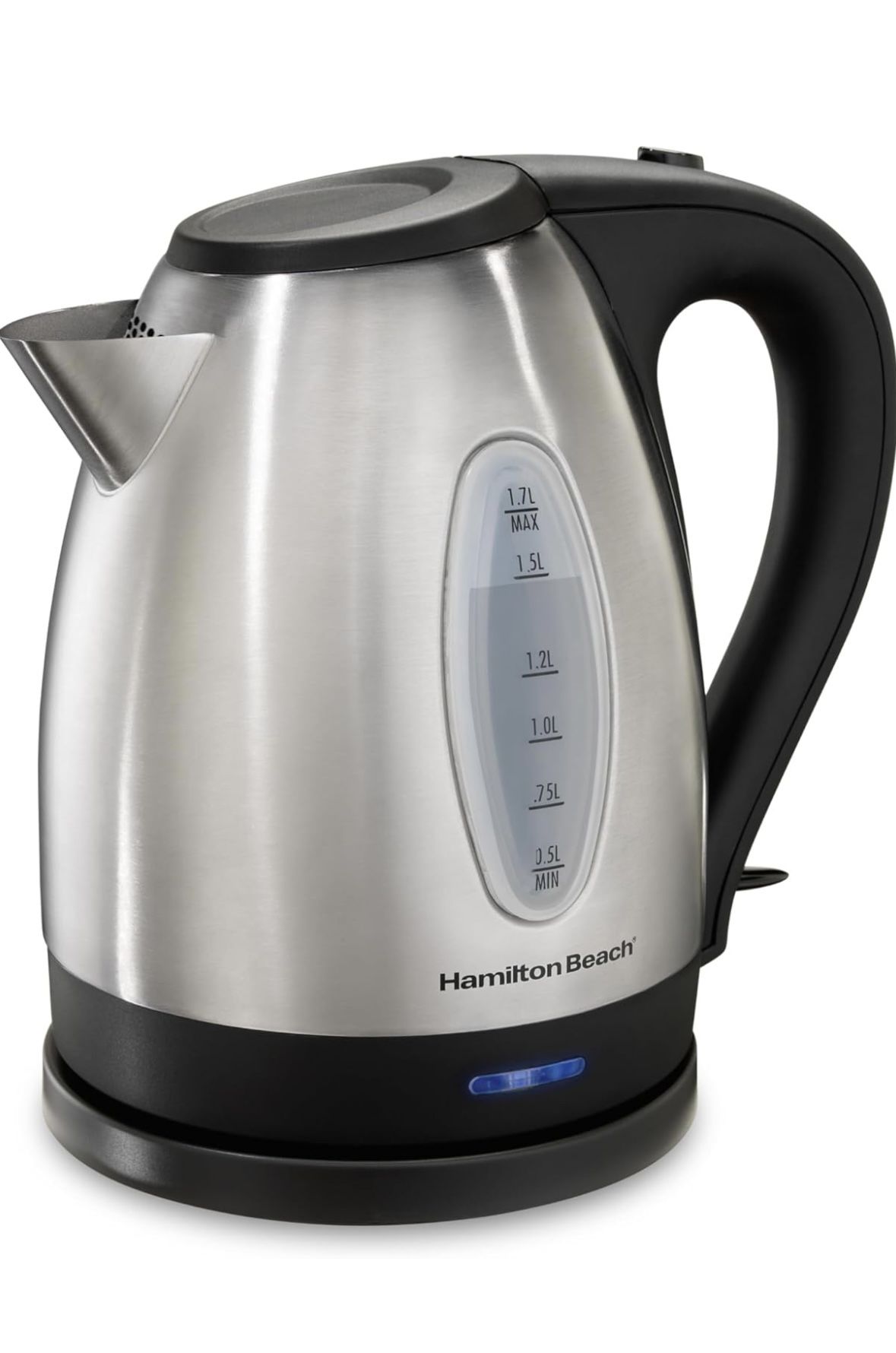 Hamilton Beach Electric Tea Kettle, 1.7 Liter, Cordless Serving, 1500 Watts New
