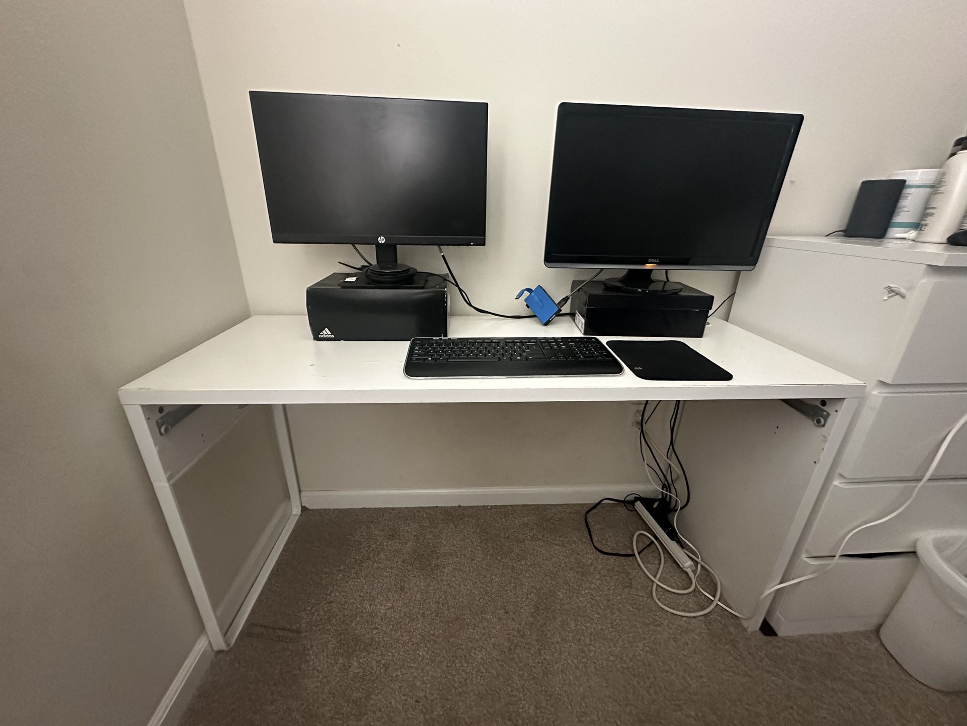 IKEA White Computer Work Desk