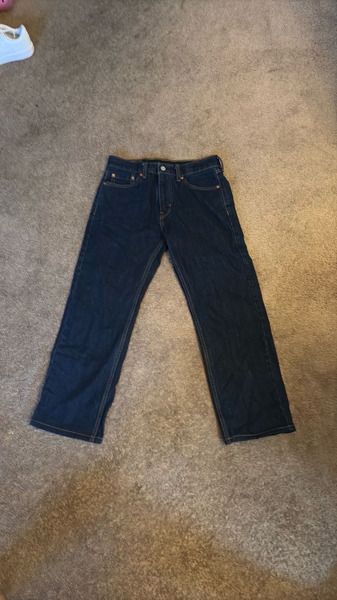 505 level jeans dark blue 30 by 30