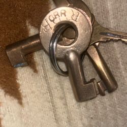 Vintage Clinchfield railroad Brass Switch key