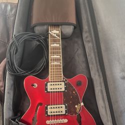 Red Gretsch Guitar