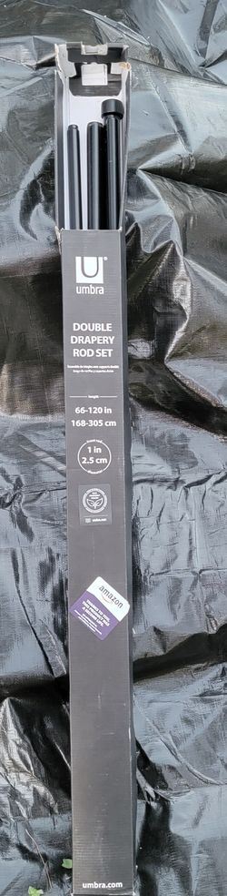 Umbra Double Drapery Rod Set