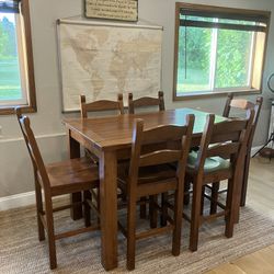 Tall Rustic Dining Table 