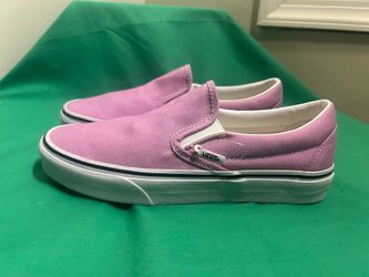 Vans Slip On Pink/purple With White Soles Unisex W-8 M-6.5  NEW WITHOUT BOX