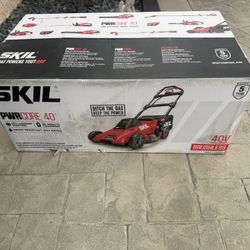 SKIL PWR CORE 40-volt, 20-in Self-Propelled Battery Walk Mower with • 6 Ah Battery Included