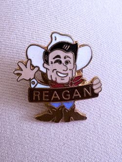 Reagan cowboy pin, collectible political pin