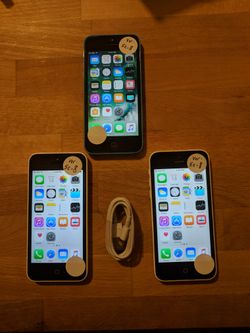 3 x Verizon Apple iPhone 5C 8GB Unlocked Works Great!!