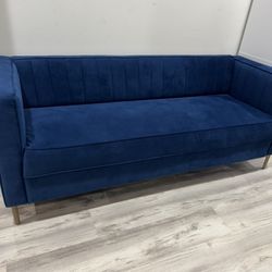 blue sofa