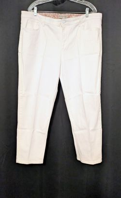 Vintage America Blues White Boyfriend Pants Jeans 16/33