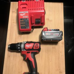 M18 Milwaukee Drill With Battery And Charger