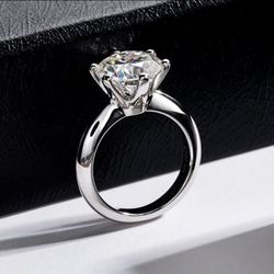 Moissanite Ring  StudGRA Certified D/VVS1 