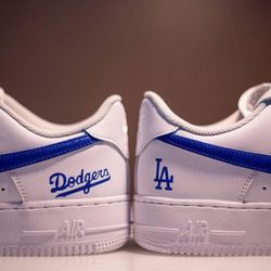 Dodgers Nike Air Forces 