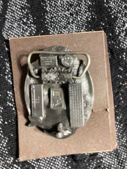 Metal Belt Buckle with Detailed Relief Design