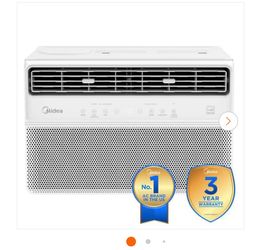 10,000 BTU Smart Inverter Plus Window Air Conditioners for Rooms up to 450 Sq. Ft. with Dual Filter, Remote in White