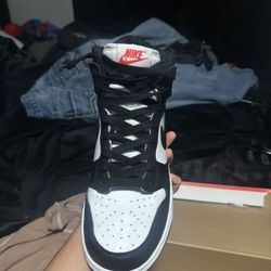 Nike High Black & White Jordans