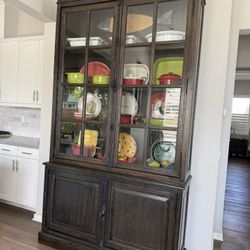 French Wooden Display Cabinet