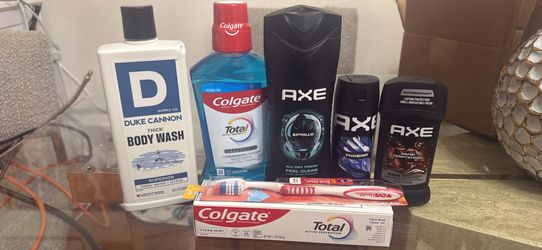Men’s Hygiene Bundle – AXE + Duke Cannon + Colgate – New, $45 Value!