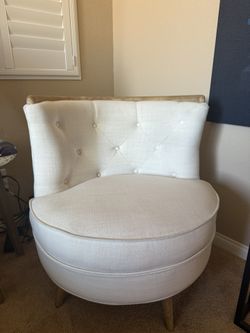 SWIVEL CHAIR - ivory Cloth