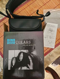 New Binoculars with Carrying Case and Manual